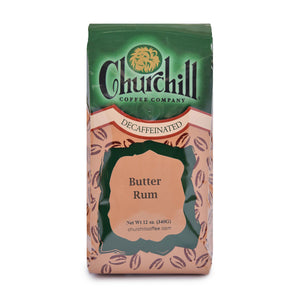 Churchill Coffee Company - Butter Rum - 12 ounce bag - Decaf
