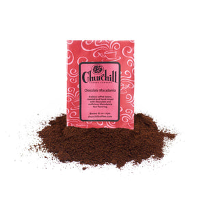 Churchill Coffee Company - Chocolate Macadamia - 1.5 ounce bag - Pack of 5