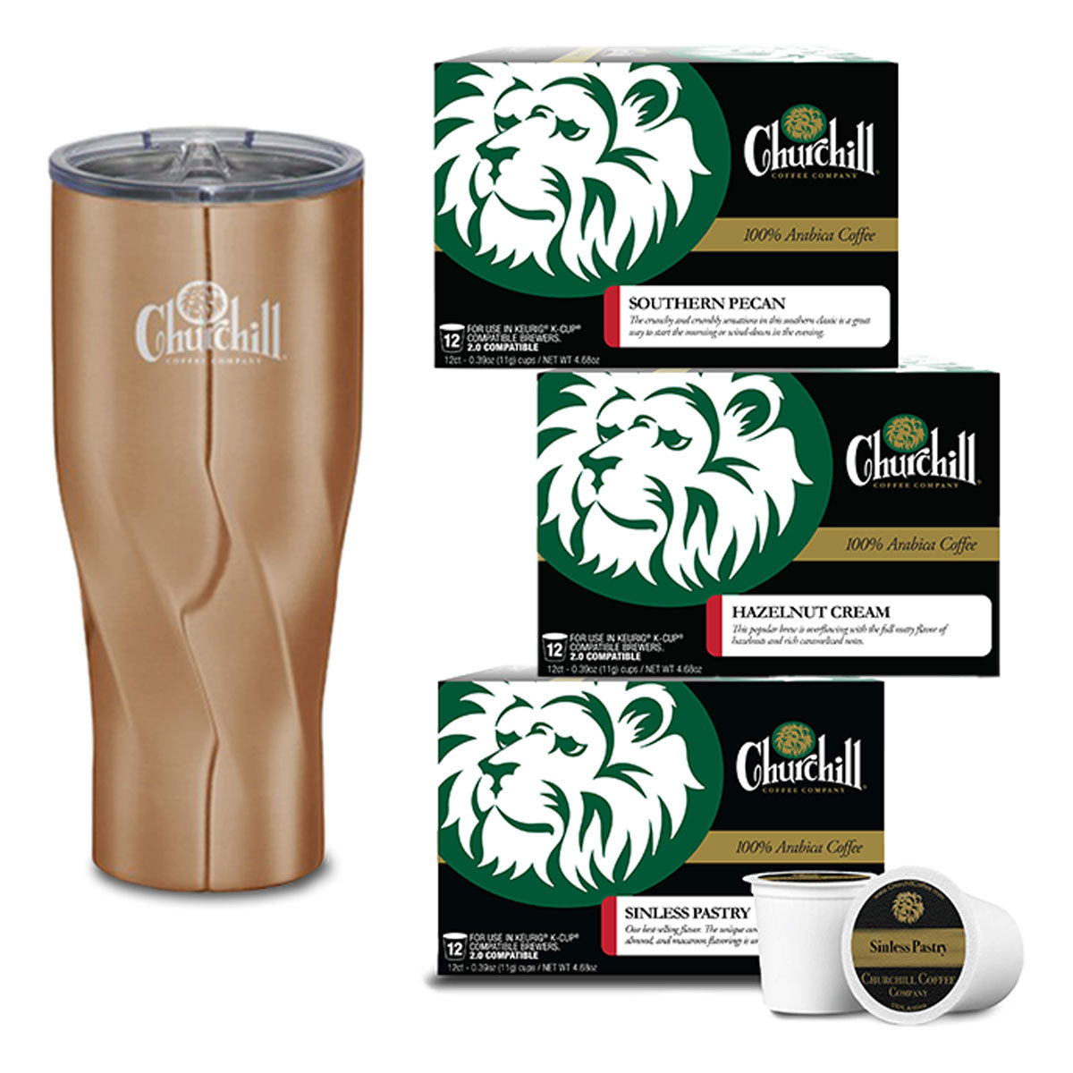 Single Use Pod Single Use Pods - Popular Flavors - Tumbler Gift Set – Churchill Coffee ...