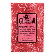 Load image into Gallery viewer, Churchill Coffee Company - Amaretto Royale 1.5 ounce bag - Pack of 5
