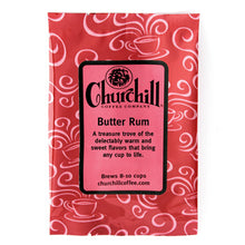 Load image into Gallery viewer, Churchill Coffee Company - Butter Rum - 1.5 ounce bag - Pack of 5
