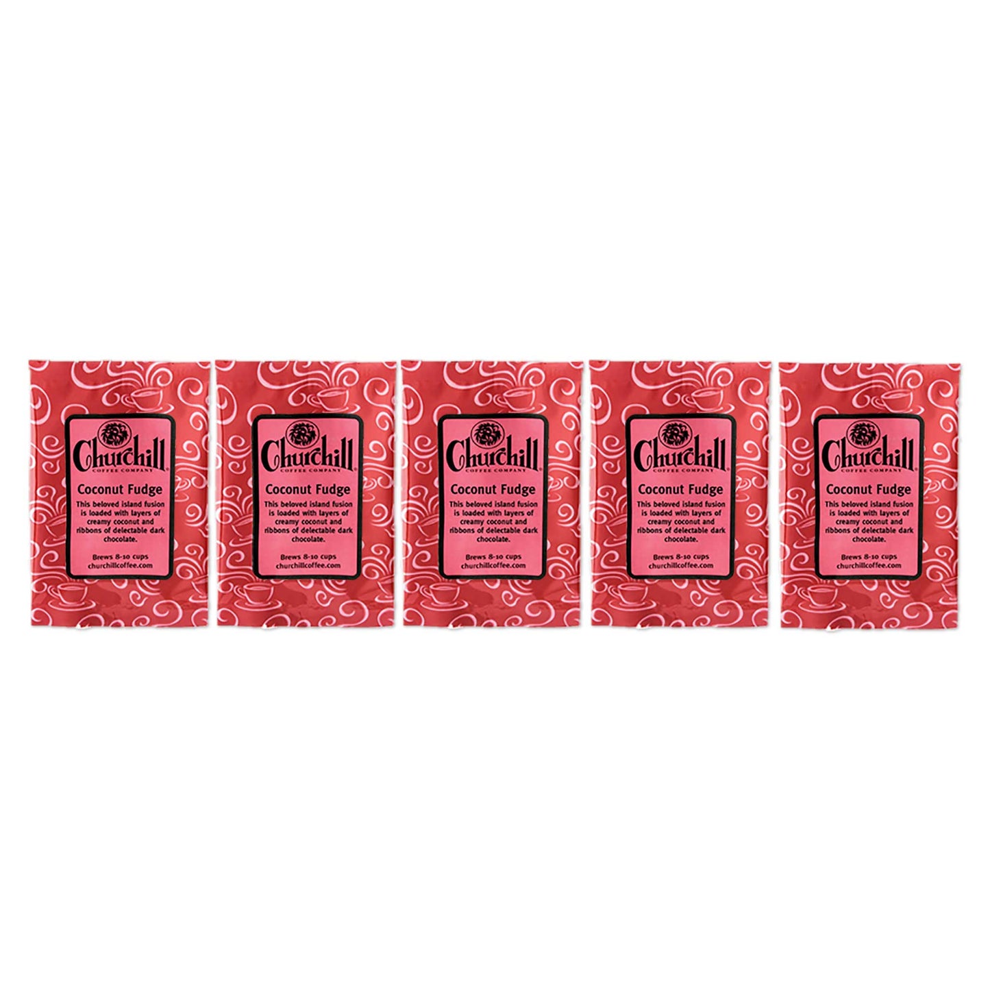 Churchill Coffee Company - Coconut Fudge - 1.5 ounce bag in 5 pack