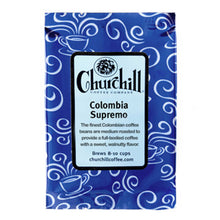 Load image into Gallery viewer, Churchill Coffee Company - Colombia Supremo - Single-Origin - 5 pack of 1.5 ounce bags
