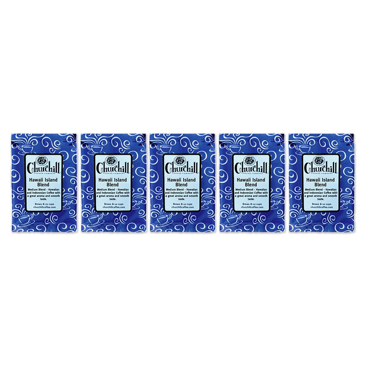 Churchill Coffee Company - Hawaii Island Blend - 1.5 ounce bag - pack of 5