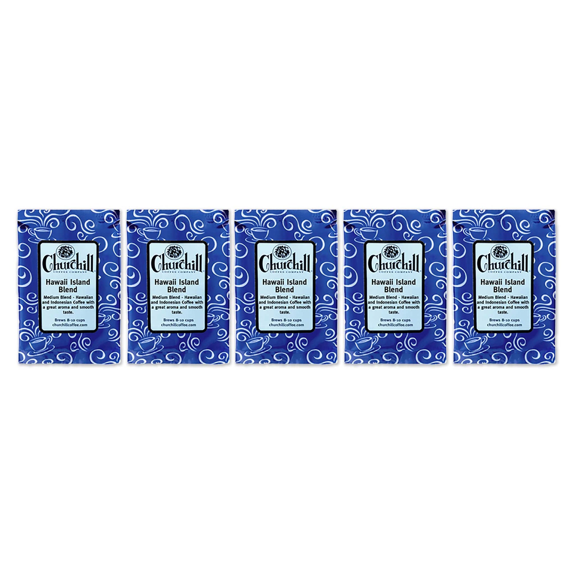 Churchill Coffee Company - Hawaii Island Blend - 1.5 ounce bag - pack of 5