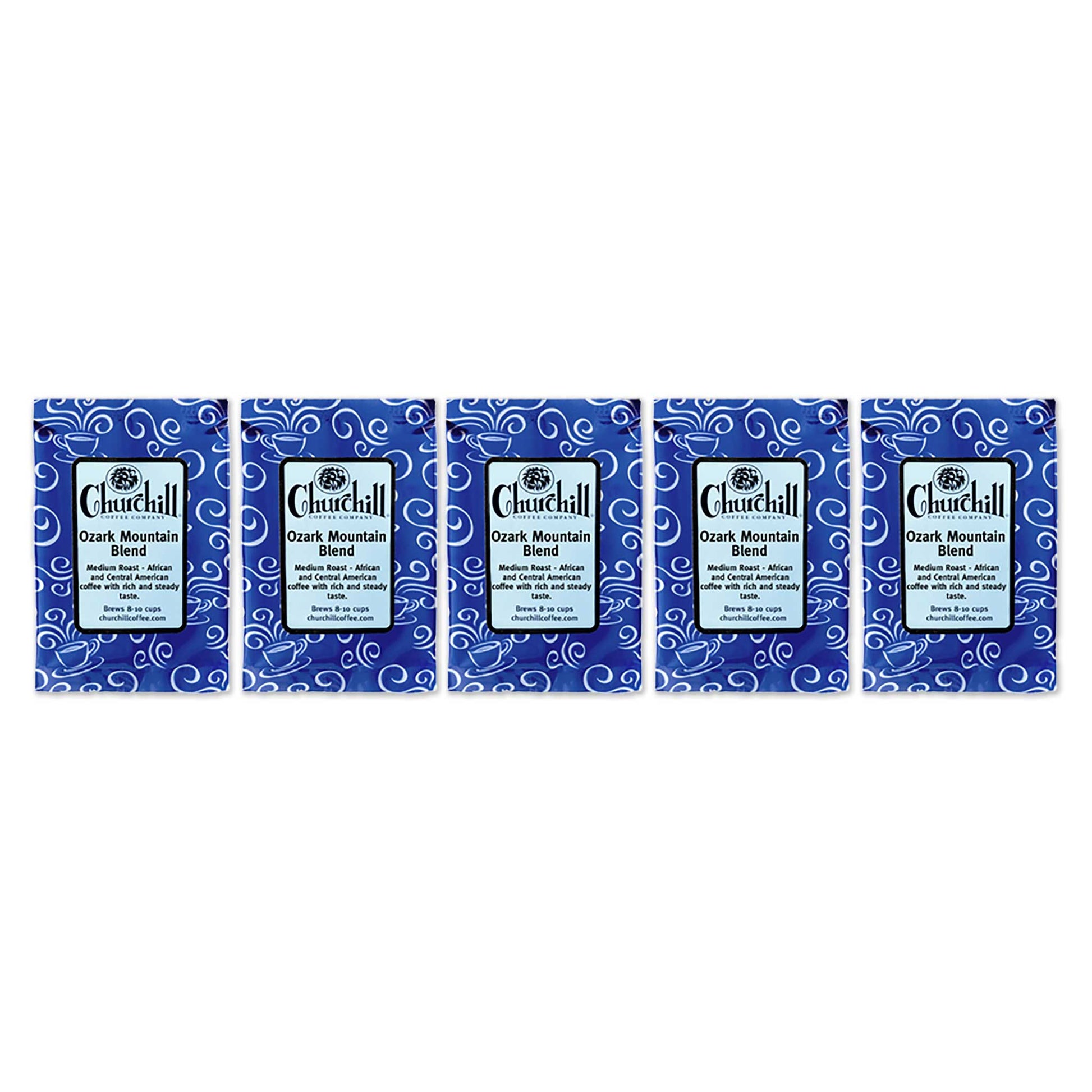 Churchill Coffee Company - Ozark Mountain Blend - 1.5 ounce bag - 5 pack